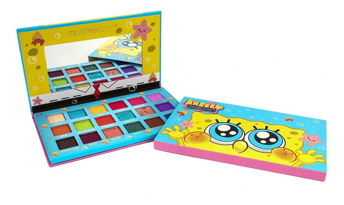 Paleta De Sombras 18 Colores Bob Esponja Chico