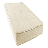 Colchón Multiflex 600 Pillow 1 1/2 Plazas 90 X 190 Resortes Color Beige