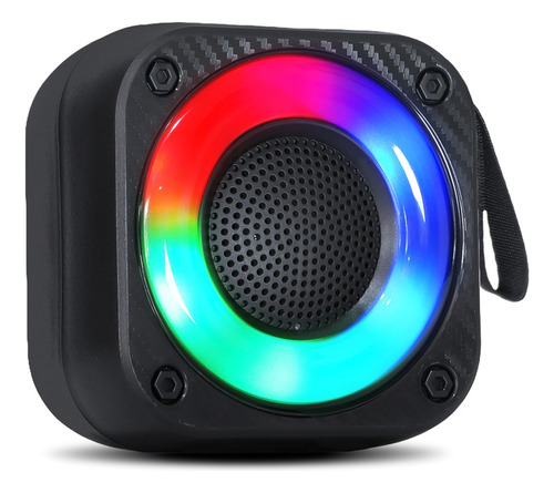 Mini Caixa De Som Caixinha Bluetooth Led Rgb Fm Usb Portatil