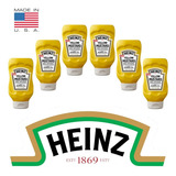 Mostaza Heinz Yellow Mustard 396g Importada Eeuu - Pack X 6