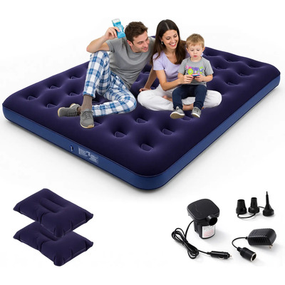 Cama Colchón Matrimonial Inflable Camping Con Bomba De Aire | Envío gratis