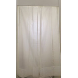 Cortina De Voile Blanco Con Visillo ( Riel) 1,50*1,50 1 Paño