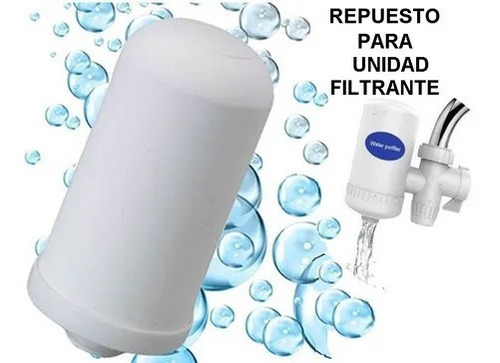 3 Repuesto Filtro Purificador Agua Cerámico Carbón P/canilla