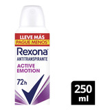 Antitranspirante Rexona En Aerosol Active Emotion 250 ml