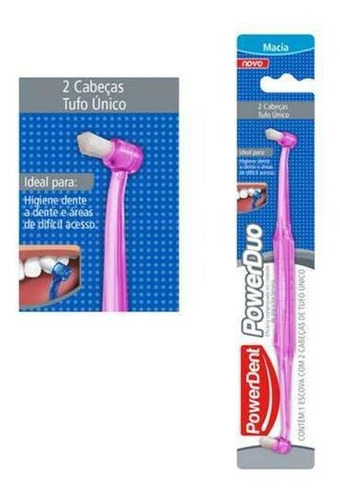 Escova Bitufo 2 Tufos Cerda Ultra Macia Sensitive Powerdent