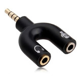 Adaptador Divisor Estereo Auxiliar 3.5mm Audifonos Microfono