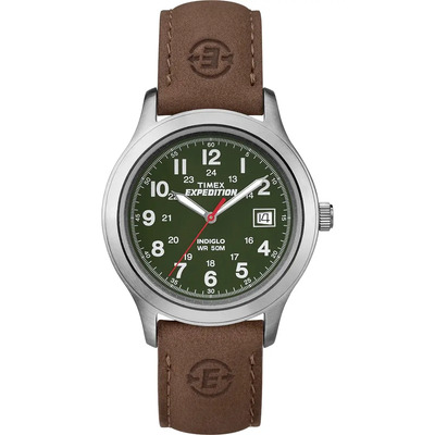Reloj Timex Expedition Metal Field De 39 Mm Correa De Piel Marrón Plateado | Envío gratis
