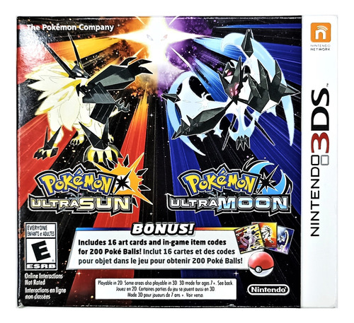 Pokemon Ultra Sun And Ultra Moon Double Pack Nintendo 3ds