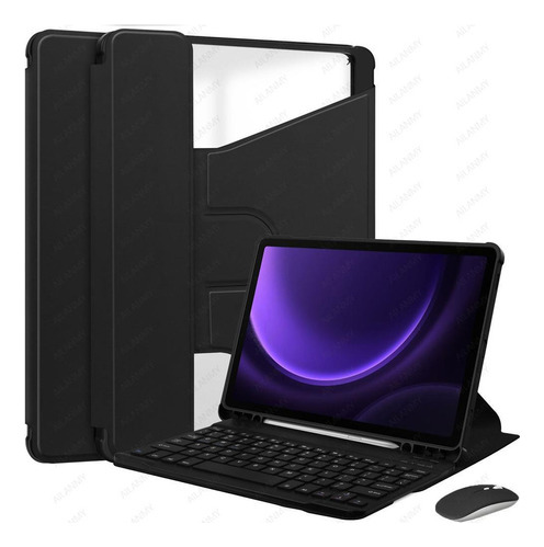 Funda Giratoria Con Teclado Y Ratón Para S9 11 Sm-x710/x [u]