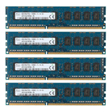 Memória Servidor Udimm Ecc 4un. 8gb = 32gb Pc3l 12800e 1.35v