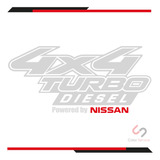Calcas Sticker 4x4 Turbo Diesel Para Nissan De 35 X 15cm 2pz