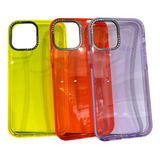 Carcasa Silicona Antigolpe Color Para iPhone 12 / 12 Pro 