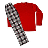 Pijamas Clásica Para Hombre En Pantalón Largo Manga Larga