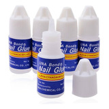 5 Nails Glue Pegamento Gotero Para Uñas Tips Art Decoración