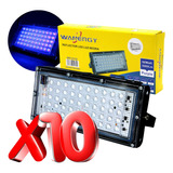 Paquete De 10 Reflectores Lupa De Luz Negra 50w Fluorescente