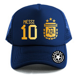 Gorras Trucker Afa Argentina 2024 Dorado Remeras Canibal