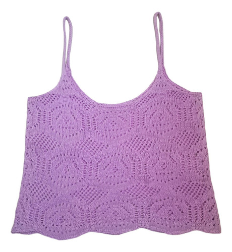 Crop Top Tejido Crochet