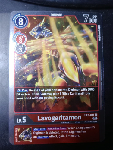 Lavogaritamon - Draconic Roar-carta Digimon Bandai Brilla
