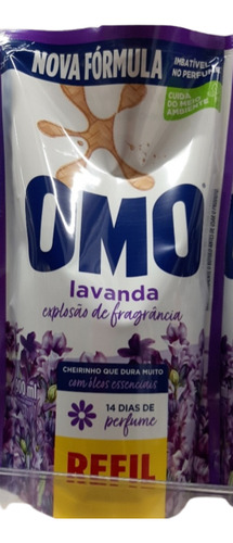 Sabão Liq. Refil Omo Lavanda 900ml Com Óleos Essenciais