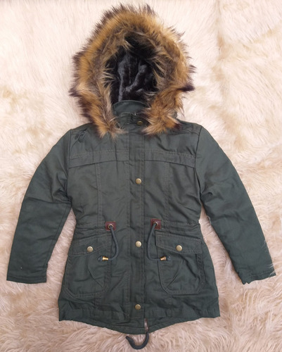 Parka Campera Nena Gabardina Piel Int Envió Gratis Oferta