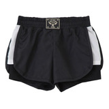 Short Poliester Niña Wanama Sporty Negro Pre