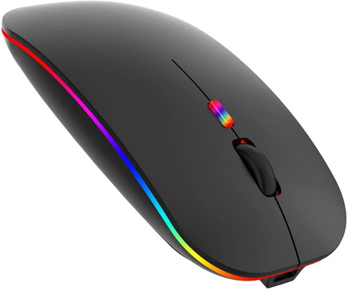 Mouse Inalámbrico Bluetooth, Ergonómico Recargable Led