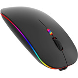 Mouse Inalámbrico Bluetooth, Ergonómico Recargable Led