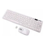 Kit Teclado + Mouse Dock 2.4g Wireless Keyboard Slim Sem Fio