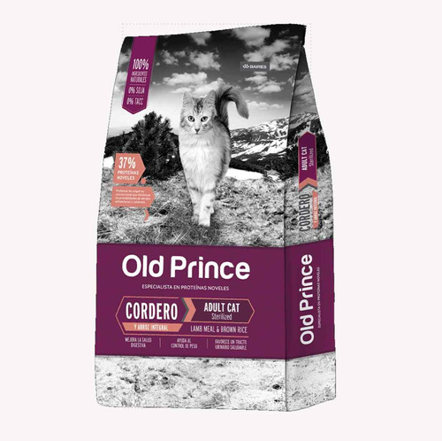 Alimento Old Prince Cordero Gato Esterilizado 7,5kg