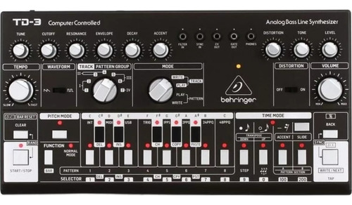 Behringer Sintetizador Análogo De Bajos Vco Vcf Mod Td-3-bk