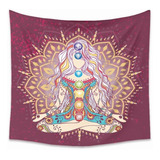 Manta Decorativa Mandala Para Colgar En La Pared, Yoga