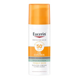 Protector Solar Eucerin Sun Face Oil Facial Mat Fps50+ 50ml