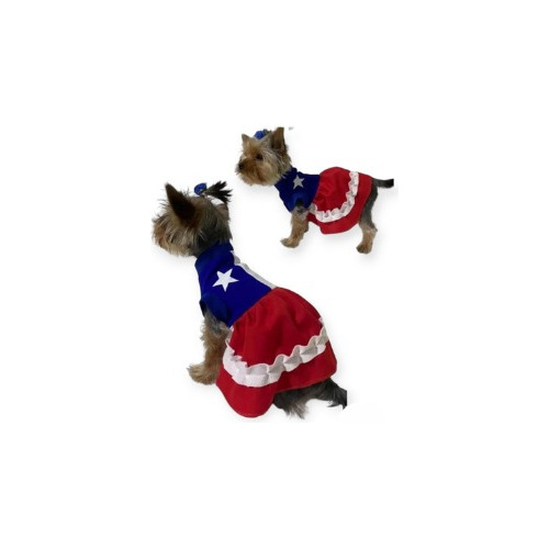 Traje Fiestas Patrias Para Mascotas Hembra