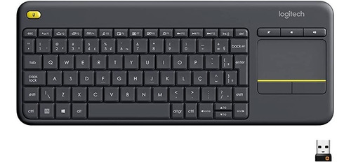 Teclado Sem Fio Logitech K400 Plus Abnt (com Ç)  Portuguêsbr