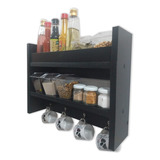 Nicho Organizador Lindo Preto 100% Mdf Porta Chave 