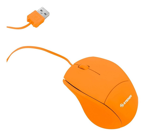 Mini Mouse Usb Color Naranja | Com-5219na