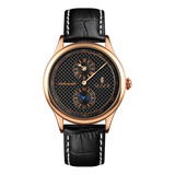 Reloj Elegante Hombre Seger 9238 Automatico Cuero !