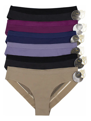 Paquete 6 Bikini Sin Costuras Mesh, No Se Marca En La Ropa | MercadoLibre