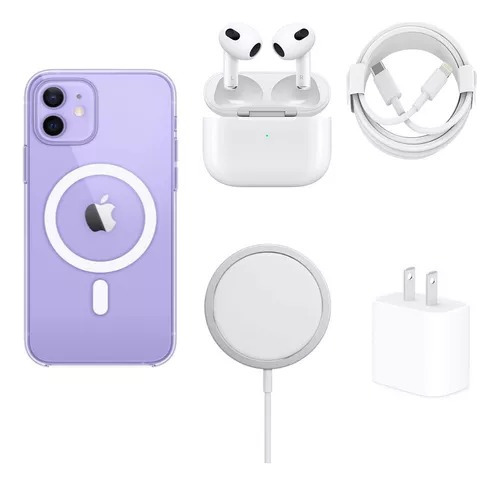 5kit Cargador Inalámbrico Magsafe 20w Para iPhone+audifono