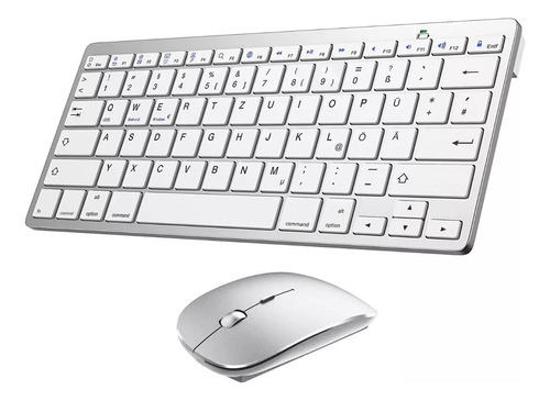 Conjunto Ratón Teclado Compacto Portátil Bluetooth Español