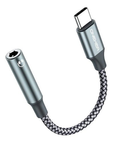 Cable Adaptador Audifonos Usb C A Jack 3.5 Mm Audio Digital