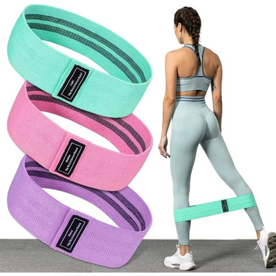 Bandas de Resistencia Antideslizante con 3 Niveles, Set de 3 Bandas Elásticas Fitness Bandas de Entrenamiento para Ejercicios de Glúteos, Piernas y Brazos, Yoga, Fitness | MercadoLibre