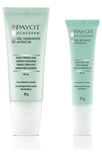 Payot Kit Antiacne Gel Hidratante E Gel Secativo Acnederm