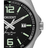 Relógio Orient Masculino Prata - Mbss1275 P2sx Cor Do Fundo Preto