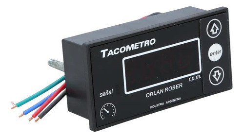 Reloj Tacometro Digital 1.000 Rpm 12v/24v 46mm X 92mm