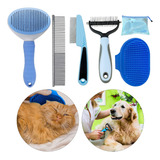 5 Kit Cepillo Deslanador De Pelo Para Perros Evita Los Nudos