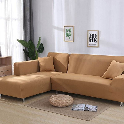 Pack  2 Funda Sillon L Para Su Living Spandex Elasticada