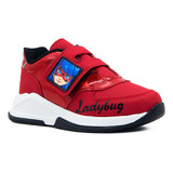 Tenis Para Niña De Lady Bug Marinette Miraculous Con Velcro