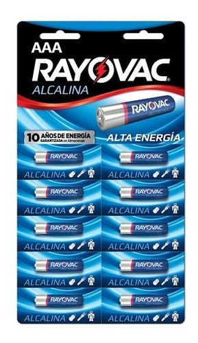 Pila Rayovac Aaa Alcalina X10un