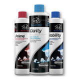 Kit Prime + Stability + Clarity 250ml + Bonus Seachem C/ Nf